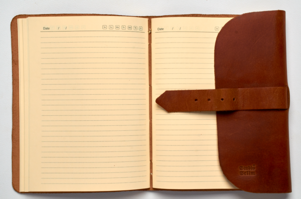 A5 Folded with brass buckle / lock - Image 4