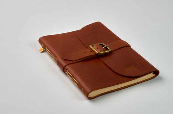 A5 Folded with brass buckle / lock - Image 5